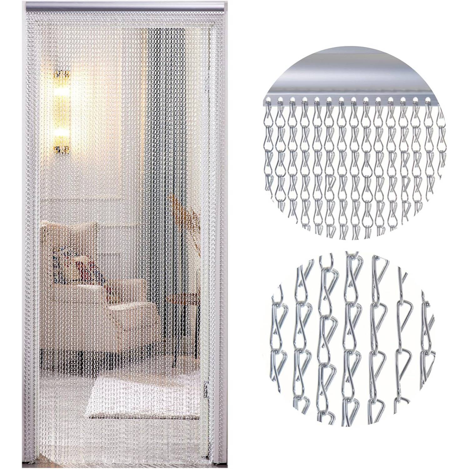 Chain Link Curtain - Black: image 6