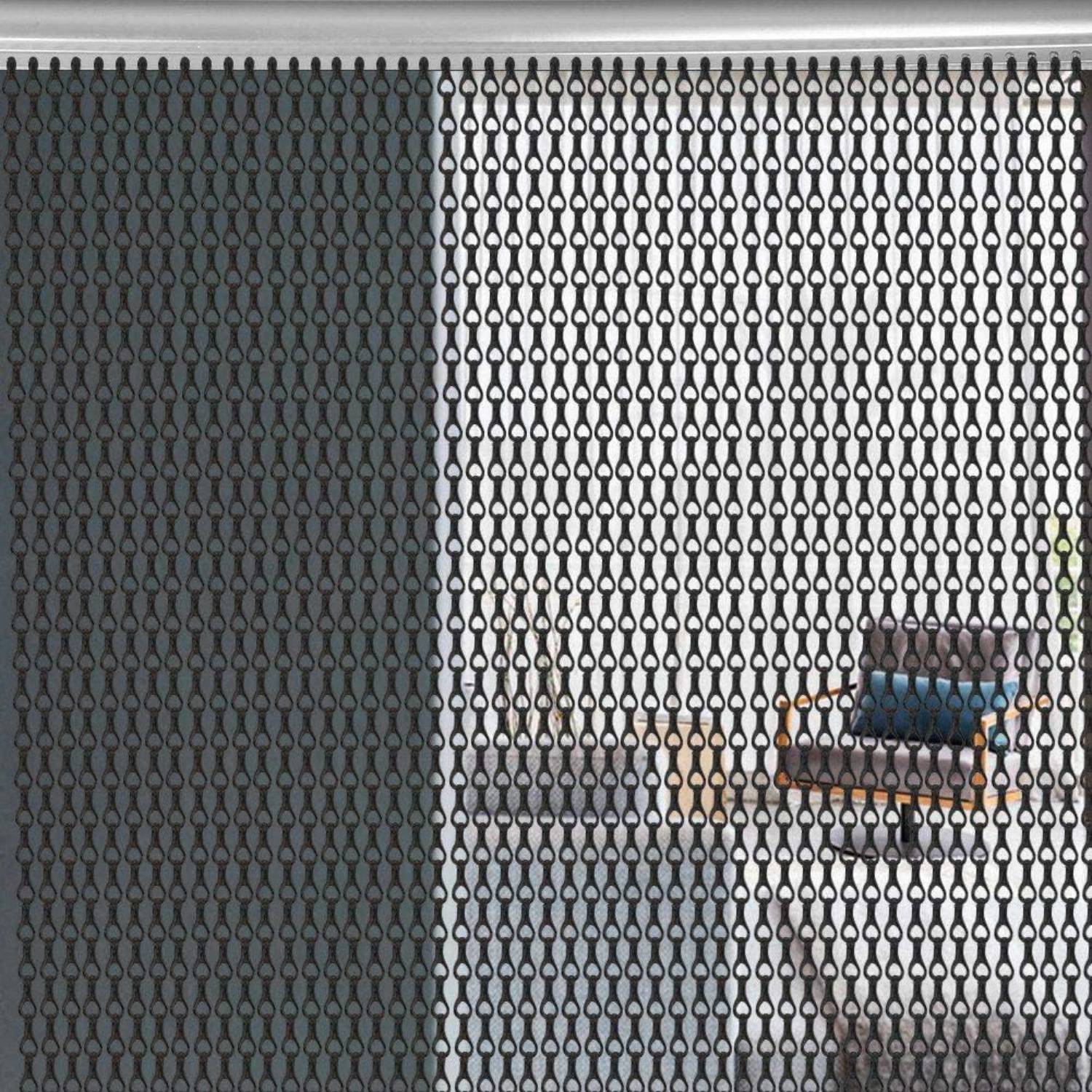 Chain Link Curtain - Black: image 7