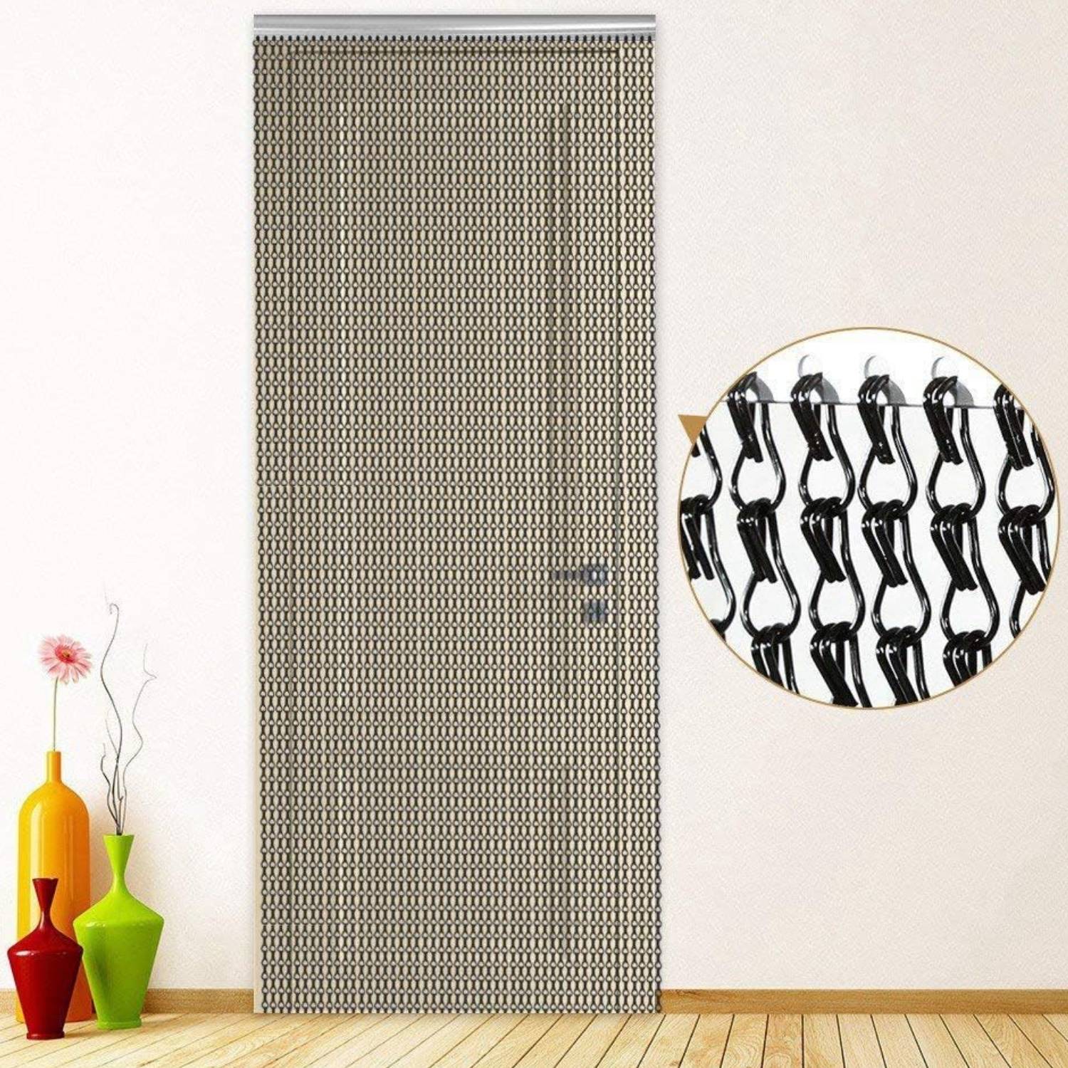 Chain Link Curtain - Black: image 11