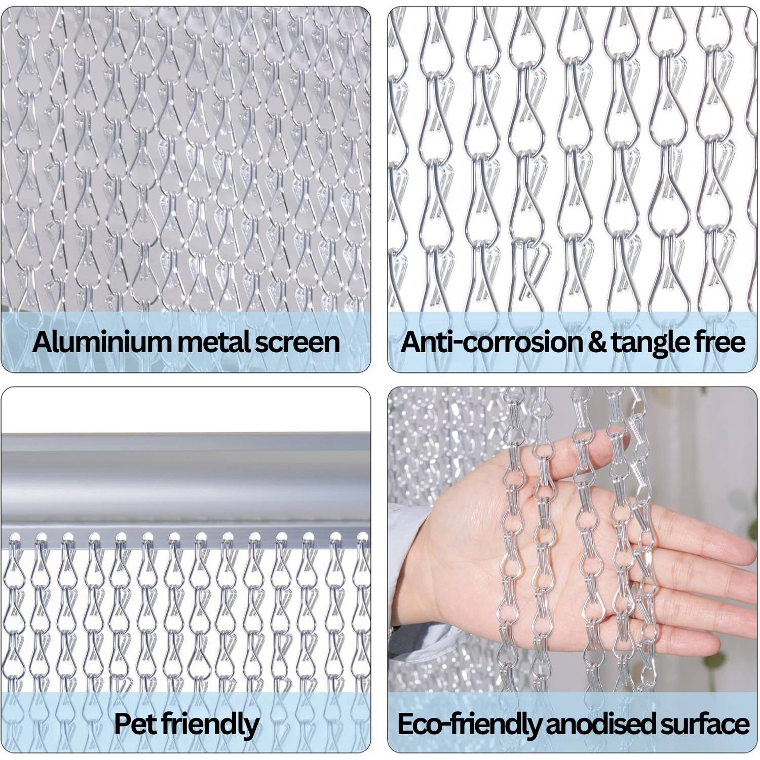 Chain Link Curtain - Black: image 15