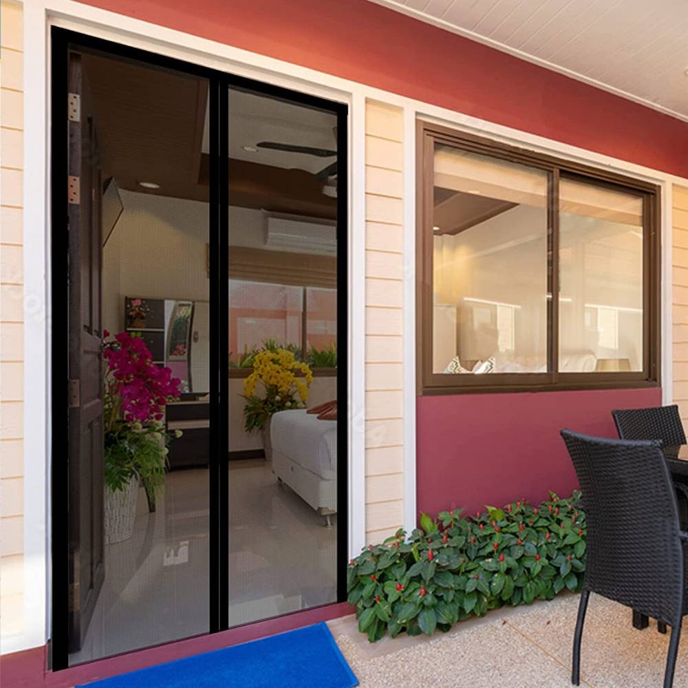 Magnetic Screen Door - Black, 60cm (W) x 210cm (H): image 2
